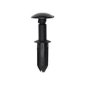 7/32"x1/2" Black Push-Type Body Side Molding Retainer with Closed End, 3/8" Head