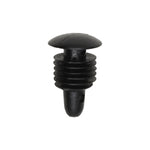 3/32"x1/2" Black Nylon Single Head Molding Christmas Tree Retainer, 3/8" Head