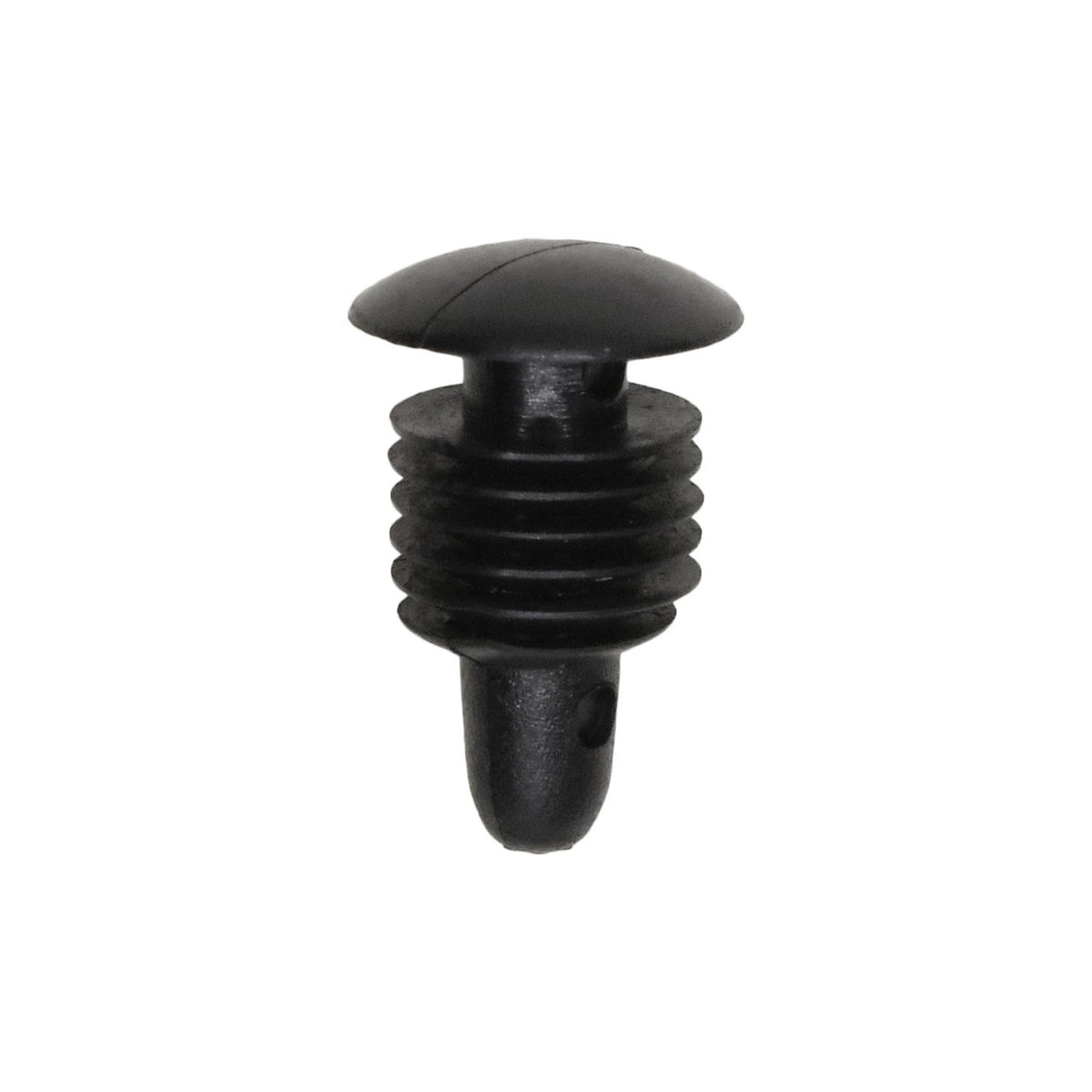 3/32"x1/2" Black Nylon Single Head Molding Christmas Tree Retainer, 3/8" Head