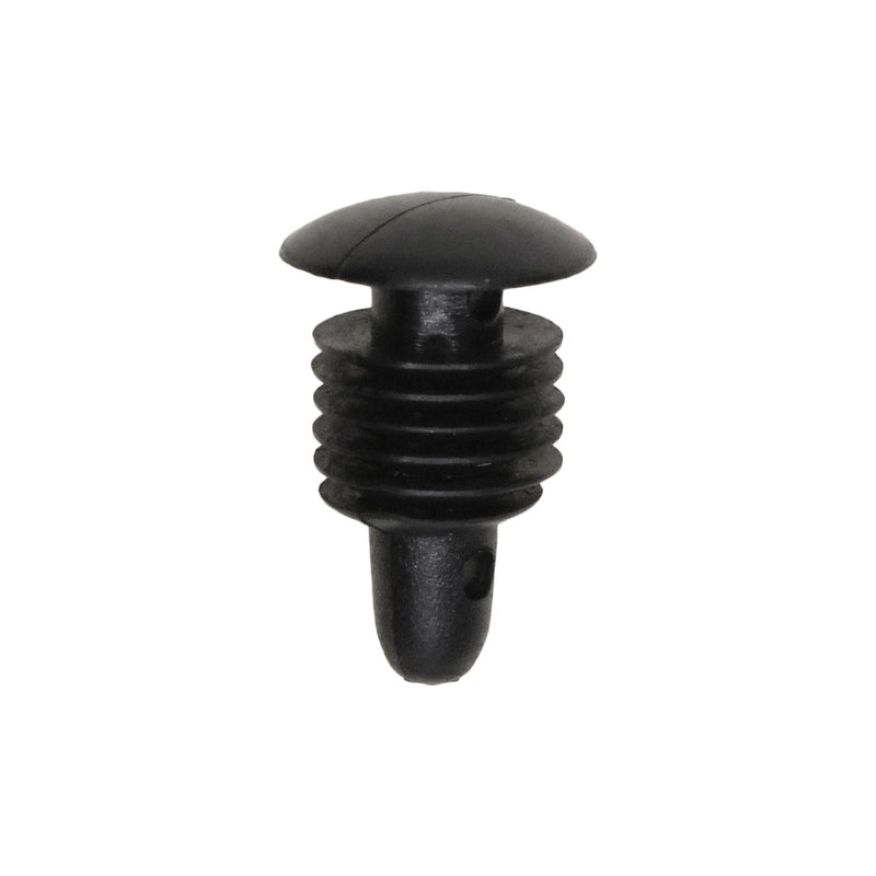 3/32"x1/2" Black Nylon Single Head Molding Christmas Tree Retainer, 3/8" Head
