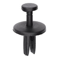 1/4"x9/16" Black Push-Type Fender Liner Retainer with Open End, 11/16" Head