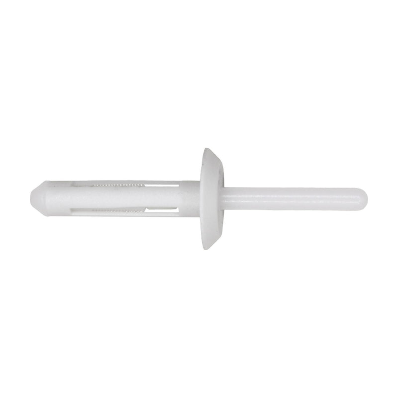 1/4"x2" White Nylon Blind Rivet
