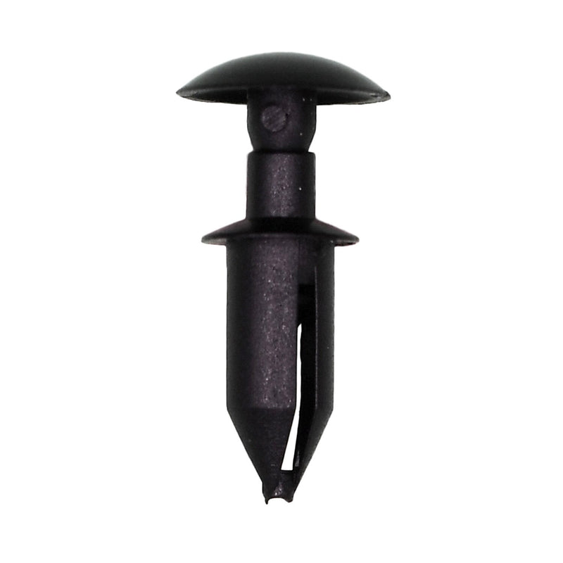 3/16"x7/16" Black Push-Type Tail Light Retainer with Closed End, 3/8" Head