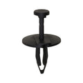 5/16"x7/8" Black Push-Type Splash Shield/Fascia Retainer with Closed End, 1" Head
