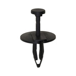 5/16"x7/8" Black Push-Type Splash Shield/Fascia Retainer with Closed End, 1" Head