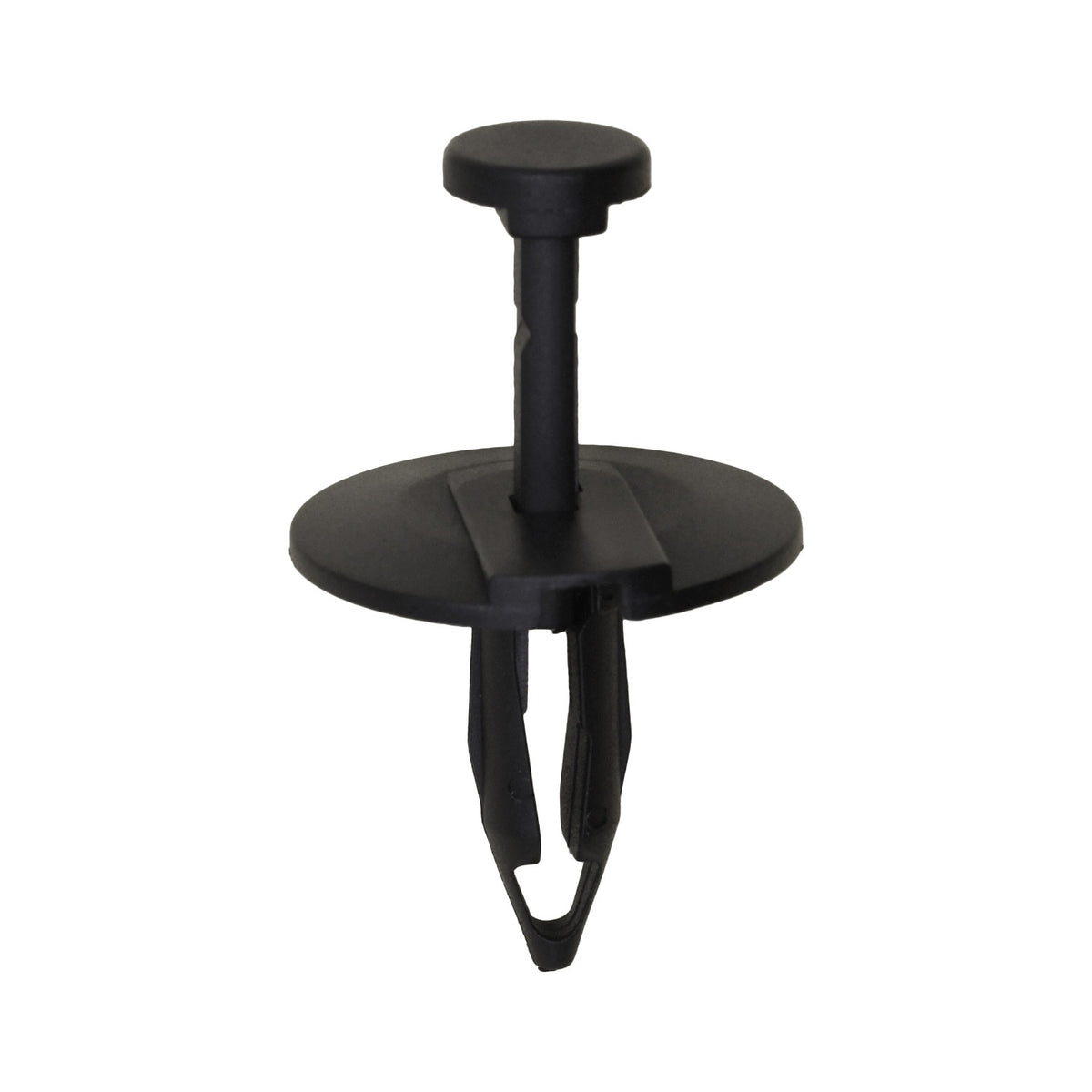 5/16"x7/8" Black Push-Type Splash Shield/Fascia Retainer with Closed End, 1" Head
