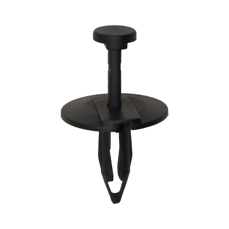 5/16"x7/8" Black Push-Type Splash Shield/Fascia Retainer with Closed End, 1" Head
