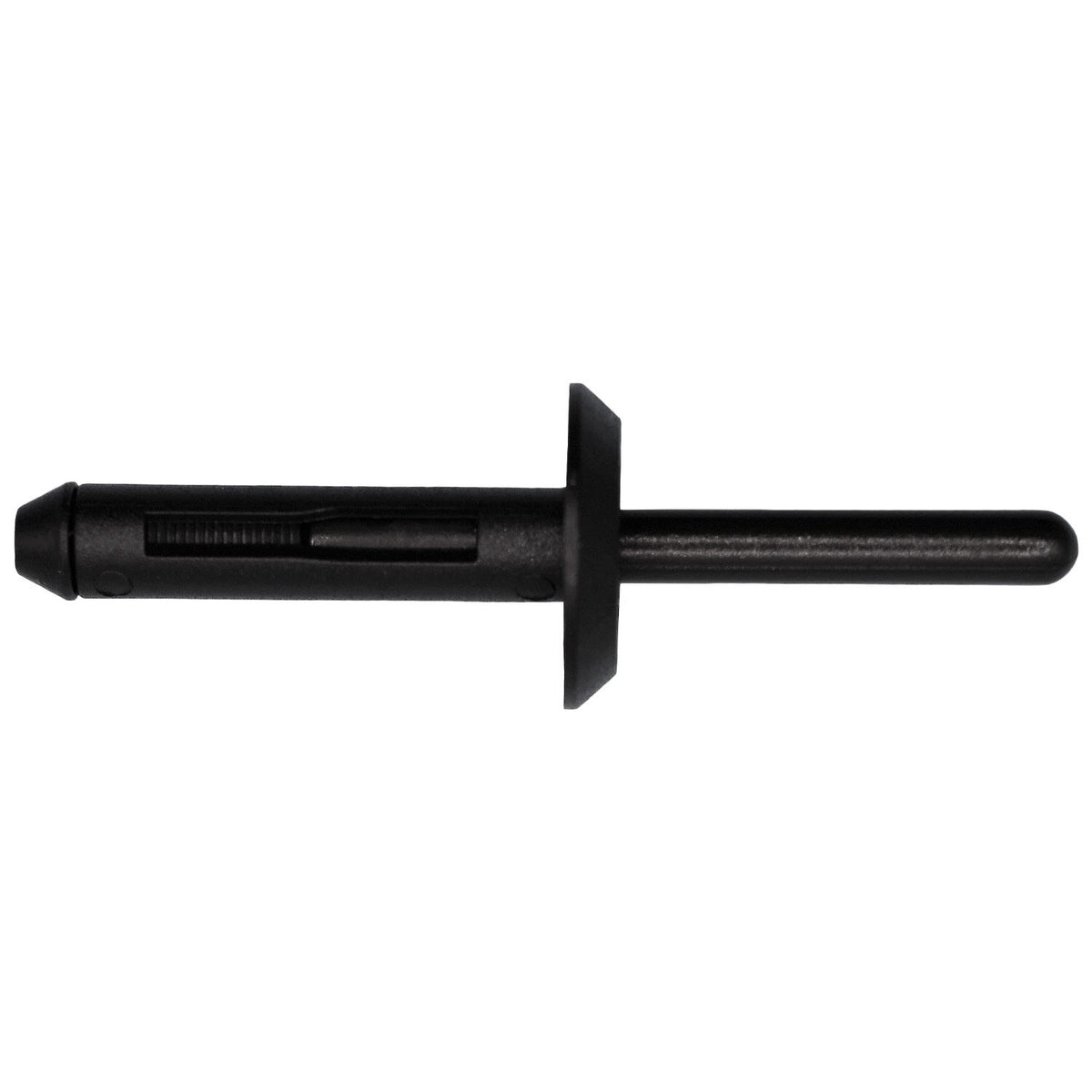 15/64"x2-1/8" Black Nylon Blind Rivet, 5/32" - 5/16" Grip Range