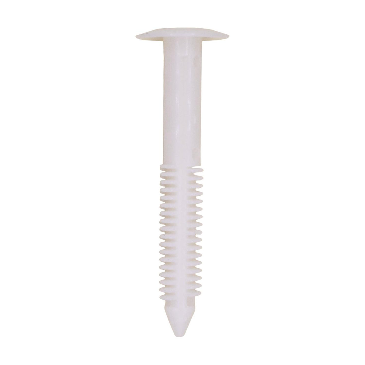5/16"x2" White Nylon Single Head Hood Seal Christmas Tree Retainer, 19/32" Head