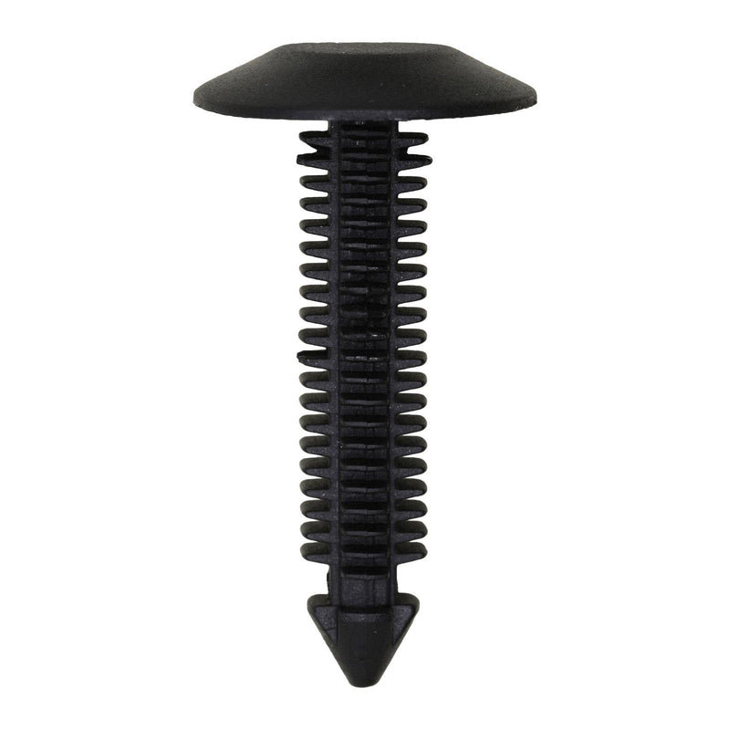 5/16"x1-3/8" Black Nylon Single Head Rear Hood Seal Christmas Tree Retainer, 3/4" Head