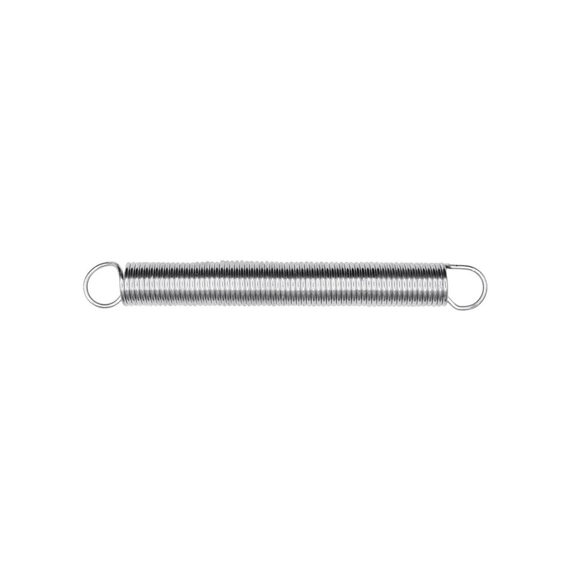 Extension Spring 041 Wire Size, 0.375" OD, Zinc