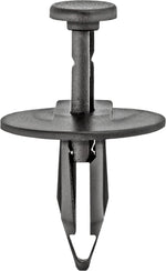 1/4"x7/8" Black Push-Type Body Retainer with Closed End, 1" Head
