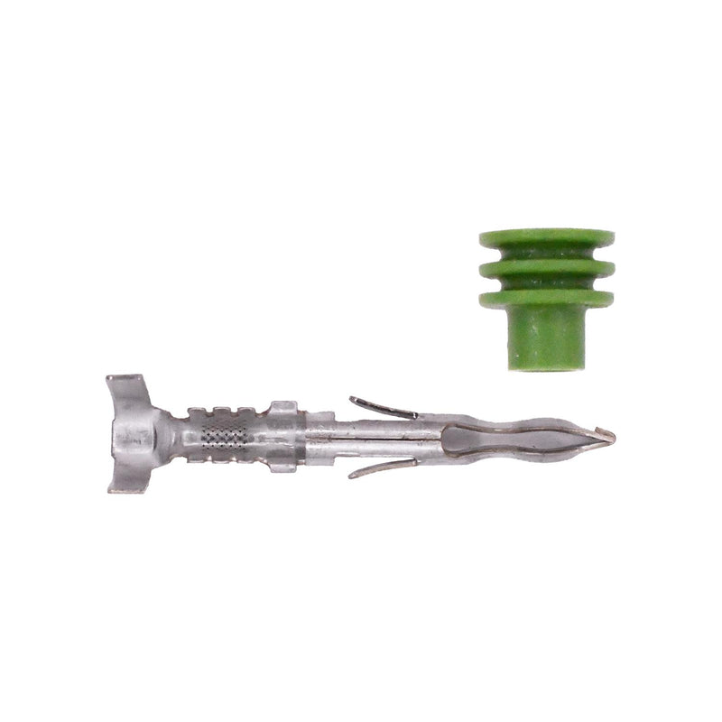 Weather Pack Male Terminal with Cable Seal 20-18 Gauge, Tin Plated