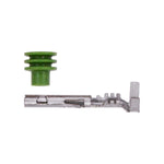 Weather Pack Female Terminal with Cable Seal 20-18 Gauge, Tin Plated