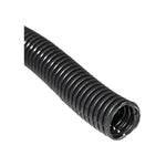 1/2" Black Nylon 6 Split flexible tubing Wire Loom, 11/16" OD, 345 F. (174 C.)