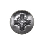 #8x5/8" Phillips Oval Head Tapping Screw, Type A/AB, Chrome, #6