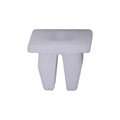 7mmx7mm White Nylon Nut, #8, 10mm Width