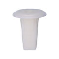 #6 White Nylon Screw Grommet, 7mmx7mm Square Hole, 14mm Head