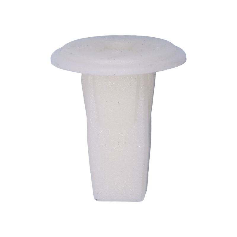 #6 White Nylon Screw Grommet, 7mmx7mm Square Hole, 14mm Head