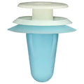 9.5mmx14mm Blue & White Nylon Triple Head Door Panel Christmas Tree Retainer, 18mm Head