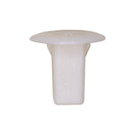 M6.3 White Nylon Screw Grommet, 8mmx8mm Square Hole, 18mm Head