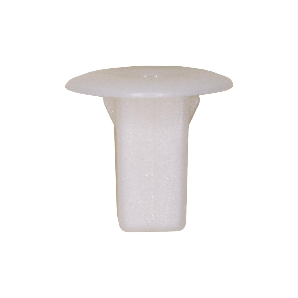 M6.3 White Nylon Screw Grommet, 8mmx8mm Square Hole, 18mm Head