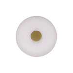 M6.3 White Nylon Screw Grommet, 8mmx8mm Square Hole, 18mm Head