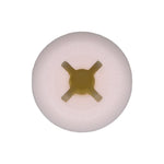 M4.8 White Nylon Screw Grommet, 8.5mmx8.5mm Square Hole, 18mm Head