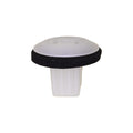#6 White Nylon Screw Grommet with Sealer, 7mm Square Hole, 14mm Head