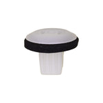 #6 White Nylon Screw Grommet with Sealer, 7mm Square Hole, 14mm Head