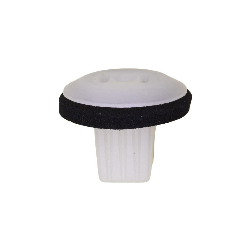 #6 White Nylon Screw Grommet with Sealer, 7mm Square Hole, 14mm Head