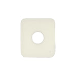 #14 White Nylon Screw Grommet, 8.5mmx10.5mm Square Hole, 13mmx15mm Head