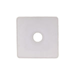 6mm Square White Nylon Nut