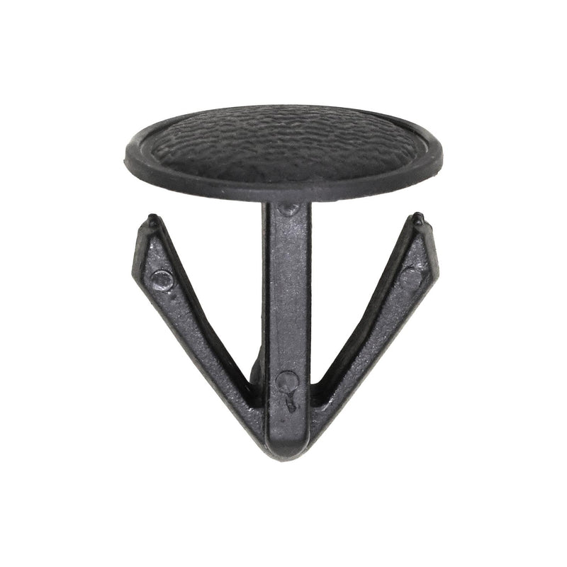 18mmx20mm Black Nylon Single Head Retaining Clip, 20mm Head