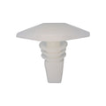 6mmx10mm White Nylon Double Head Weatherstrip Christmas Tree Retainer, 7mmx16mm