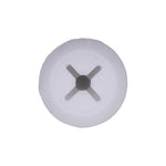 #4 White Nylon Screw Grommet, 6mmx6mm Square Hole, 13.5mm Head