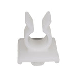 8mm White Nylon Hood Prop Clip Holds Rod