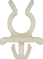 8mm White Nylon Hood Prop Clip Holds Rod