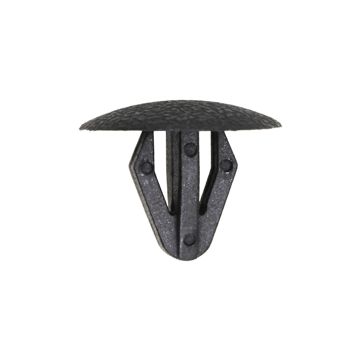 9mmx12mm Black Nylon Single Head Retaining Clip, 18mm Head