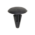 6.5mmx15mm Black Nylon Single Head Retaining Clip, 16mm Head