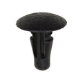 6mmx13mm Black Nylon Single Head Retaining Clip, 13mm Head