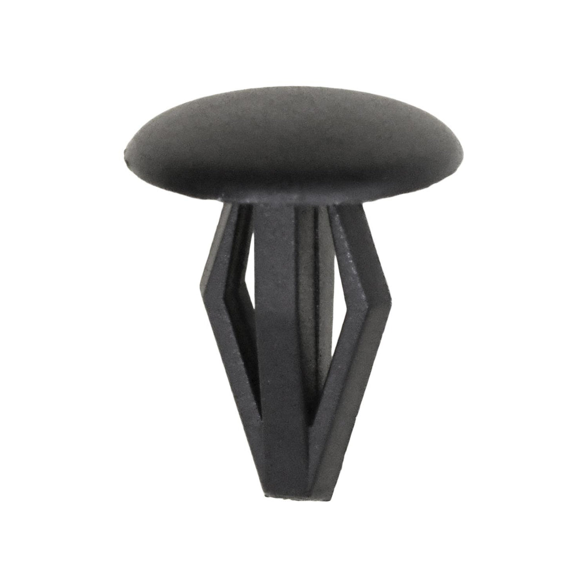 10mmx16mm Black Nylon Single Head Retaining Clip, 14mm Head