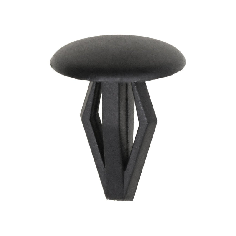 10mmx16mm Black Nylon Single Head Retaining Clip, 14mm Head