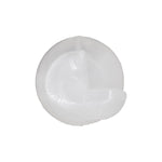 10mmx14mm White Nylon Double Head Door Panel Christmas Tree Retainer Overall, 17mm Head