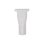 #6 White Nylon Screw Grommet, 7mm Square Hole, 9.5mmx9.5mm