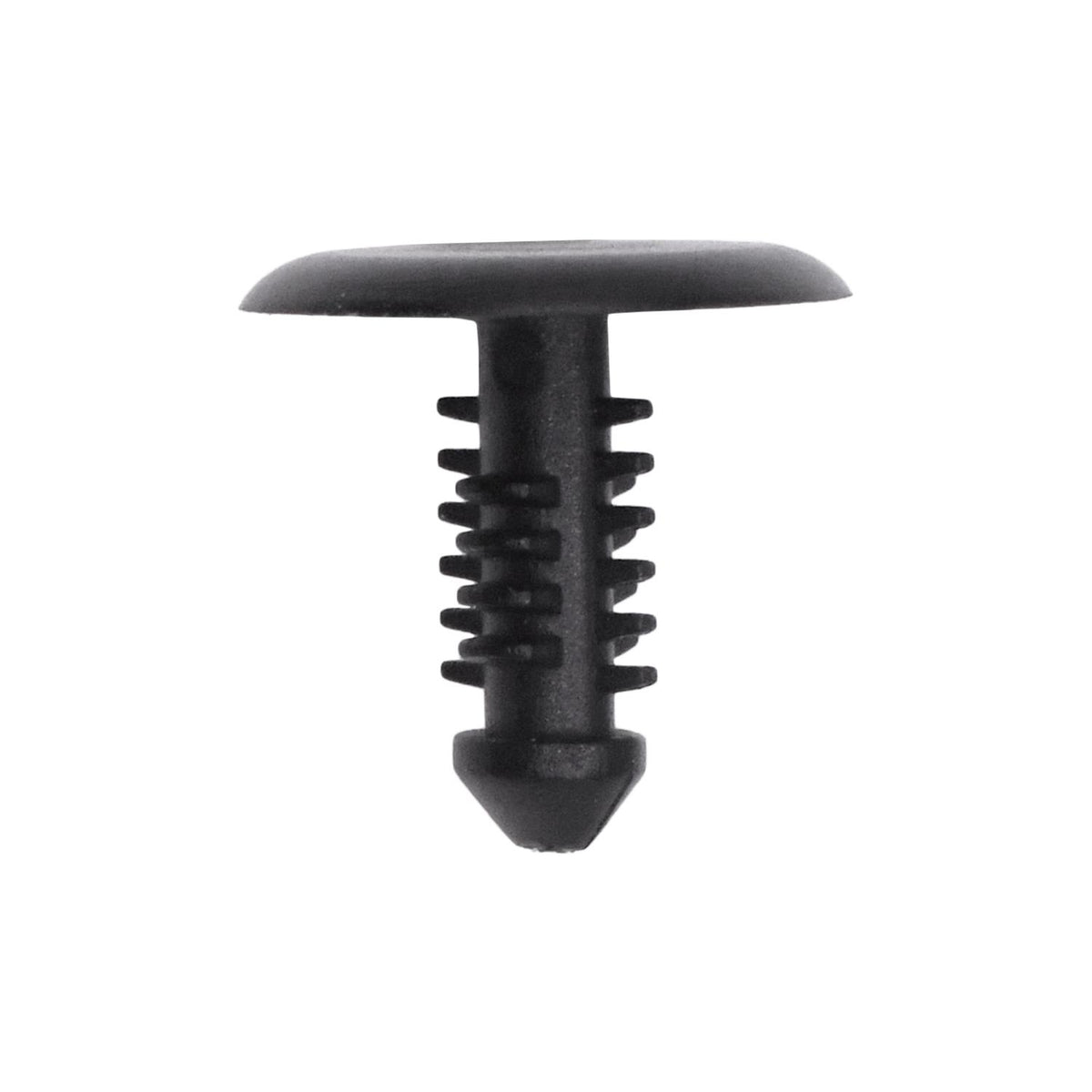 5mmx12mm Black Nylon Single Head Trim Panel Christmas Tree Retainer, 12mm Head