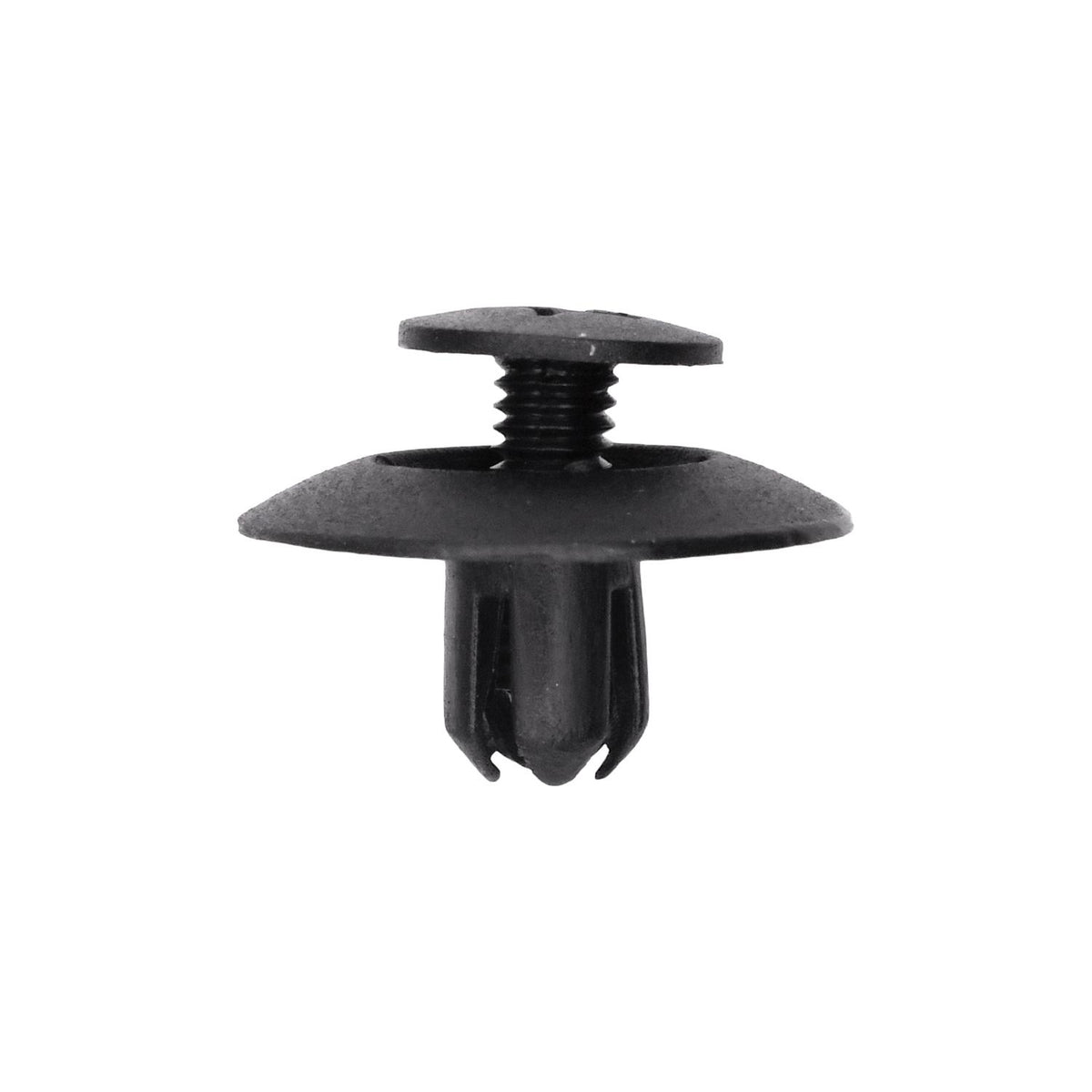 6mmx9mm Black Nylon Screw-Type Retainer with Closed End, 20mm Head