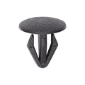 12mmx18mm Black Nylon Single Head Retaining Clip, 18mm Head