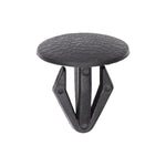 12mmx18mm Black Nylon Single Head Retaining Clip, 18mm Head