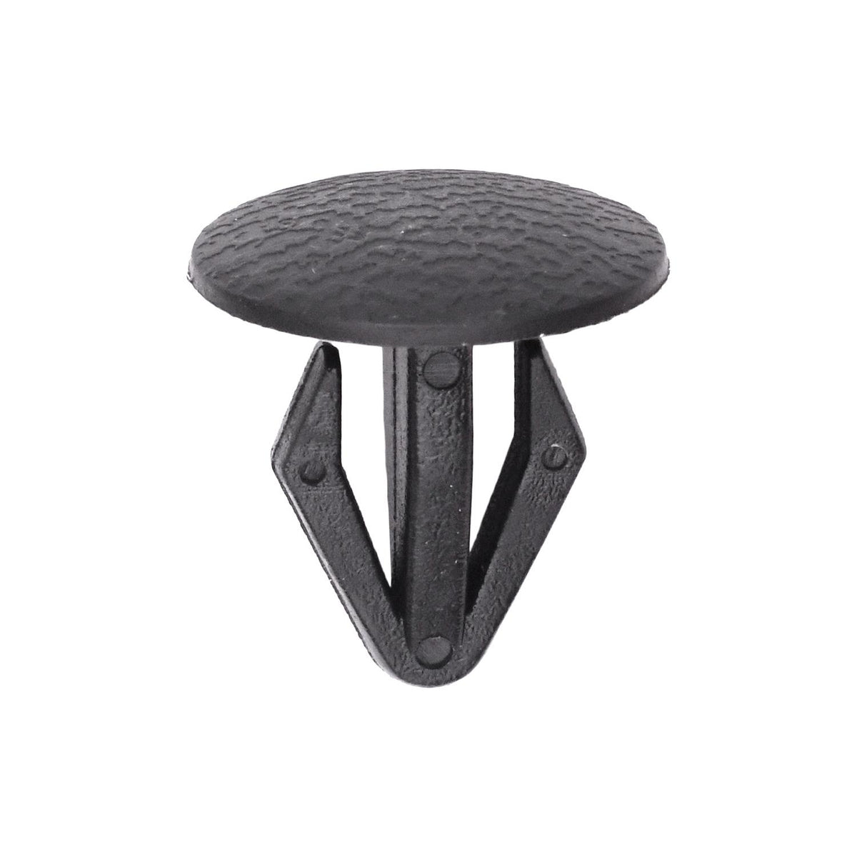 12mmx18mm Black Nylon Single Head Retaining Clip, 18mm Head